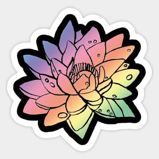 Water lilly Pastel Sticker